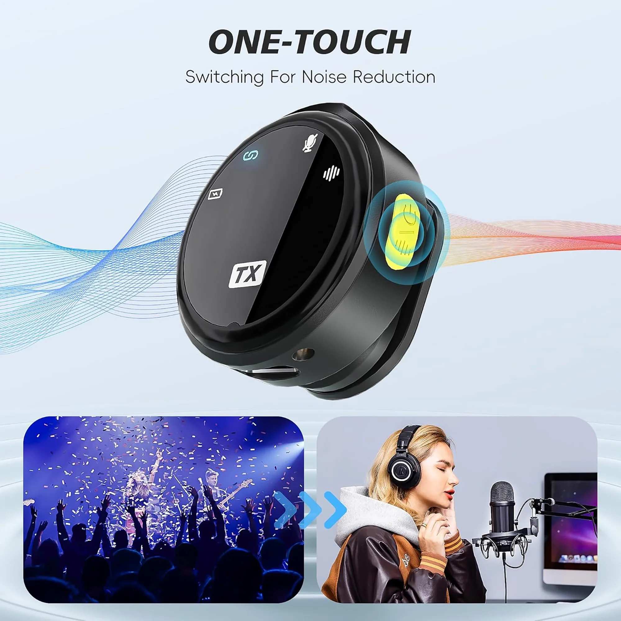 Wireless Lavalier Microphone for Mobile Phone with Charging Case,Lapel Gaming Microphone for Live Streaming Vlog Tiktok Youtube Podcast,Auto Noise Cancellation,Plug and Play - Image 7