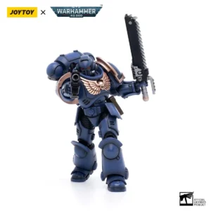JOYTOY Warhammer 40K 1/18 Scale Ultramarines Outriders Brother Catonus Collectible 4.8 inches Action Figure JT2825 for Teens 15+ and Adults