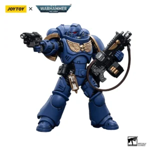 JOYTOY Warhammer 40,000 Ultramarines Intercessors 4 inches Action Figure, Collectible Model JT6632 for Teens 15+ and Adults