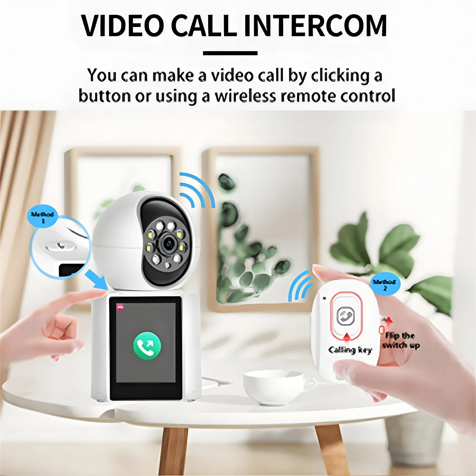 Baby Monitor,1080P Wifi Camera Smart Home Surveillance IP Camera Support 2.8" HD IPS Display, Remote APP Controll, Two-Way Video and Audio, 32G TF Card - Image 6