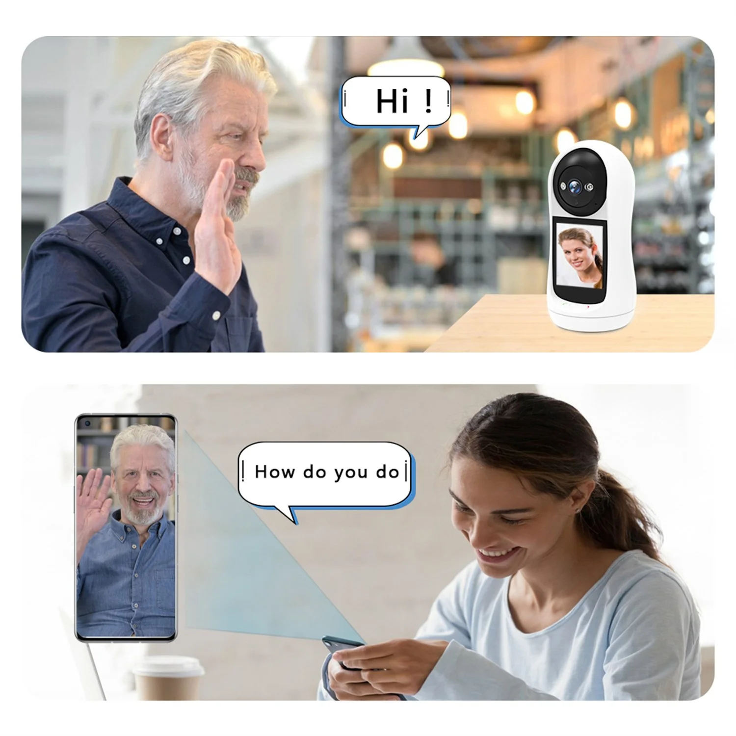 1080P Baby Monitor,Indoor Security Wifi Camera for Home Security Support 2.8 inch Screen Display,2 Way Video Talk,Human Detection Motion Tracking,Cloud and TF Card,Night Vision - Image 8