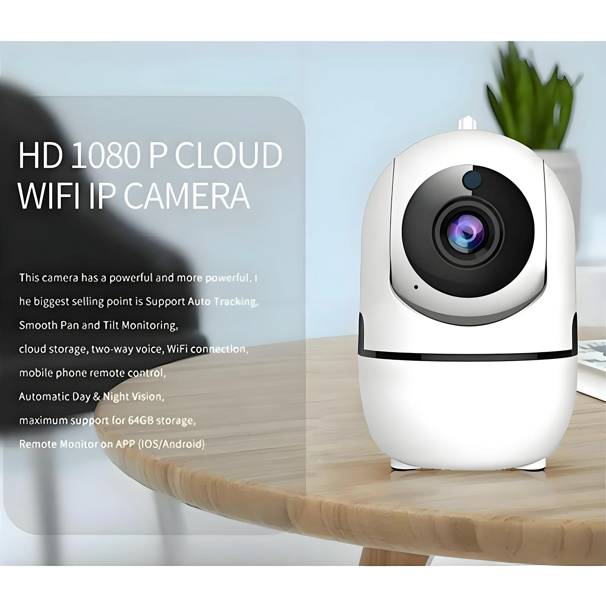 1080P Indoor Security Camera,2K HD Wifi Cameras Baby Monitor for Baby/Nanny/Pet/Dog,360°Motion Detection,Two Way Audio,1080P HD Video Smart Home Security Camera - Image 10