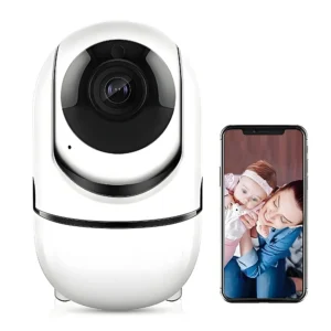 1080P 2K Indoor Security Camera,Wireless WIFI Surveillance Camera for Baby Monitor Supports 24/7 Recording,AI Human Detection,Two Way Talking with 32GB SD Card